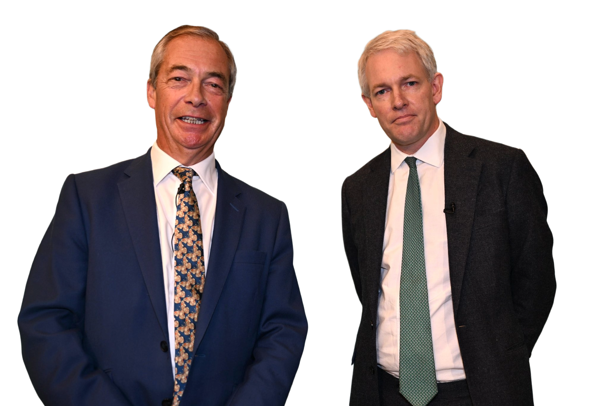 Nigel Farage and Danny Kruger